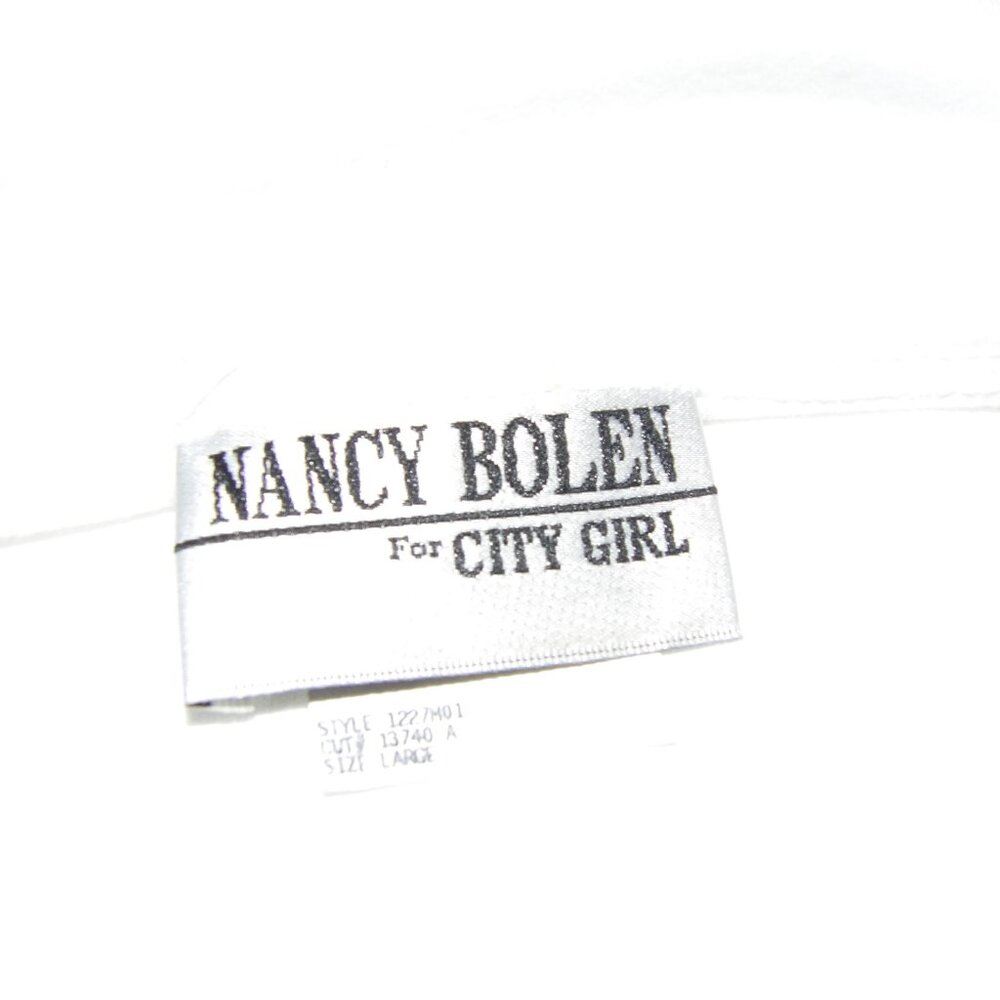 Nancy Bolen White Embellished Tee Shirt Size Large - Picture 4 of 4